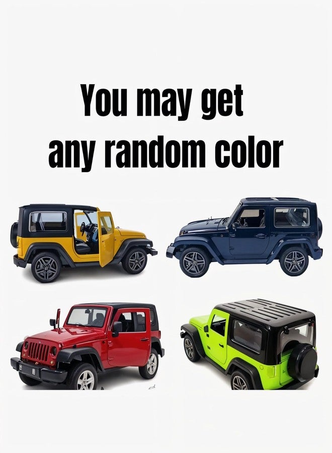 TodFod Die-Cast SUV Model Car 1:24 Scale | 12cm Premium Black Toy | Opening Doors, Pullback Action | Realistic Design for Kids & Collectors - Image 3